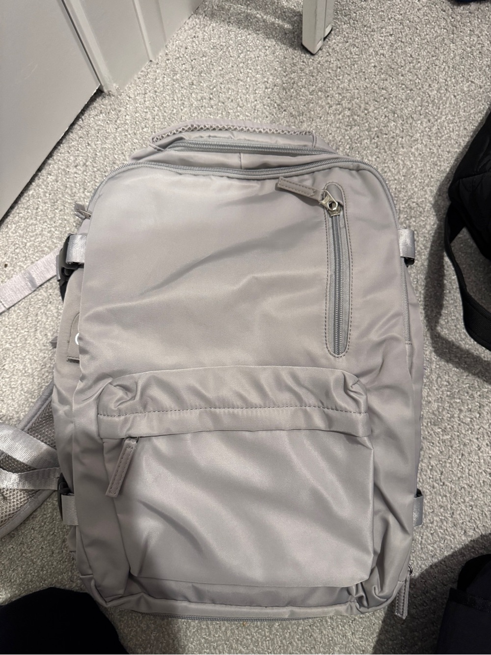 Men's and Women’s lilac/gray Everyday Backpack - Neutral Grey Carry Bag